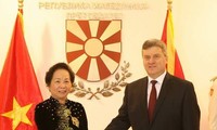越南国家副主席阮氏缘会见马其顿总理和议会议长 