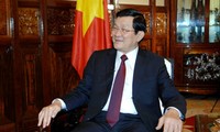 越南国家主席张晋创接受俄罗斯主流媒体的采访