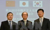日中韩举行三国自由贸易协定新一轮谈判