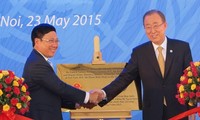 联合国秘书长潘基文出席越南“联合国之家”落成典礼