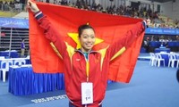 越南代表团在东南亚运动会上保持团体第二