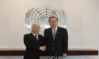 阮富仲总书记向联合国秘书长潘基文致感谢电