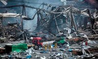 中国天津滨海新区爆炸事件的伤亡人数继续上升