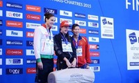 阮氏映园在法国举办的世界游泳赛上取得好成绩
