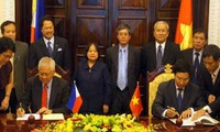 越南和菲律宾将关系提升至战略伙伴关系将为两国合作提供新助力