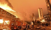 中国山东省的一家化工厂爆炸
