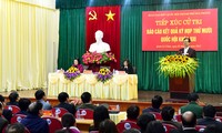 越南政府总理阮晋勇与海防市选民接触