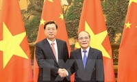 阮生雄与中国全国人大常委会委员长张德江会谈
