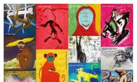 展示25幅猴子画喜迎新春