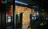 胡志明市展出阮朝保大皇帝龙袍复制品