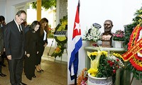 阮善仁赴古巴驻越大使馆悼念古巴领袖菲德尔•卡斯特罗