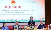  阮氏金银出席中北部各省人民议会常务委员会会议