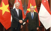 张和平与新加坡副总理兼国家安全统筹部长张志贤举行会谈