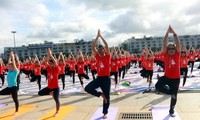 第六次“国际瑜伽日”吸引国内外近3000人参加