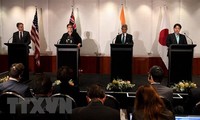 美国、澳大利亚、日本和印度承诺加强合作，确保东海和华东海域的航行自由