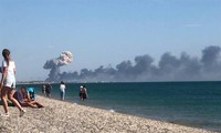 克里米亚半岛俄罗斯军用机场发生爆炸