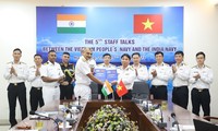 越南与印度海军举行参谋军官磋商会