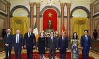 越南国家主席武文赏会见前来递交国书的多国驻越大使