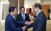 范明政与老挝总理、柬埔寨首相共进工作早餐
