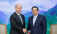 越南政府总理范明政会见柬埔寨人民党中央常委会委员、群众运动委员会秘书长洪玛尼