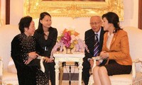 Wapres Vietnam Ibu Nguyen Thi Doan melakukan pembicaraan dengan PM Thailand