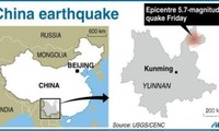 Jumlah korban yang tewas dalam gempa bumi di Tiongkok mencapai 80 orang