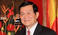Presiden Vietnam Truong Tan Sang menerima para Duta Besar yang datang menyampaikan surat mandat
