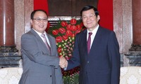 Presiden Truong Tan Sang menerima Kepala Kejaksaan Mongolia