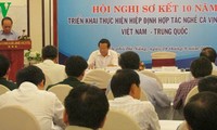 Konferensi evaluasi sementara masa 10 tahun pelaksanaan Perjanjian kerjasama profesi perikanan Vietnam – Tiongkok