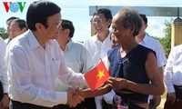 Presiden Truong Tan Sang melakukan kunjungan kerja di provinsi Gia Lai