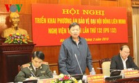 Menggelarkan langkah-langkah menjaga keamanan mutlak bagi IPU-132 di kota Hanoi