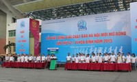 Pencanangan lomba lari koran “Hanoi Moi” ke-42 yang diperluas