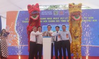 Deputi PM Hoang Trung Hai menghadiri acara peresmian pabrik penanganan air limbah provinsi Bac Ninh