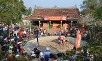 Pesta gulat desa Sinh, provinsi Thua Thien – Hue yang bergelora