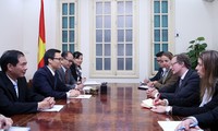 Deputi PM Vu Duc Dam menerima Duta Besar Uni Eropa di Vietnam, Bruno Angelet