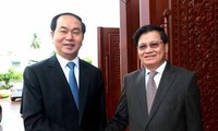 Presiden Vietnam, Tran Dai Quang melakukan banyak pertemuan dengan para pemimpin RDR Laos