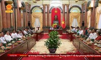 Wapres Dang Thi Ngoc Thinh menerima rombongan orang yang berjasa dari provinsi Thua Thien Hue