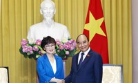 Nguyên Xuân Phuc reçoit la présidente de l’Association des Sud-coréens au Vietnam