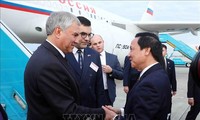 Le président de la Douma russe entame sa visite au Vietnam