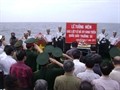Andenkensfeier an gefallene vietnamesische Marinesoldaten auf den Spratly-Inseln