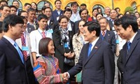 Staatspräsident Sang trifft ausgezeichnete Lehrer