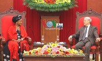 KPV-Generalsekretär Nguyen Phu Trong trifft die Vorsitzende der ANC, Mbete