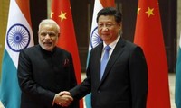 Staatspräsident Chinas trifft Premierminister Indiens
