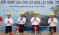 Spatenstich für Stromnetzversorgung in der Inselgemeinde Lai Son in Kien Giang
