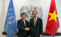 Staatspräsident Truong Tan Sang trifft UN-Generalsekretär Ban Ki-moon