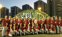 Zeremonie für Hissen der vietnamesischen Flagge bei den Olympischen Spielen 2016
