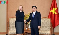 Trinh Dinh Dung trifft den Botschafter Russlands und die Botschafterin Irlands