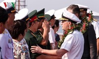 US-Marineschiffe besuchen Tien Sa-Hafen in der Stadt Danang