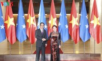 Nguyen Thi Kim Ngan führt Gespräche mit Mikronesiens Parlamentspräsident Simin