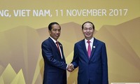Staatspräsident Tran Dai Quang empfängt Indonesiens Präsident Joko Widodo